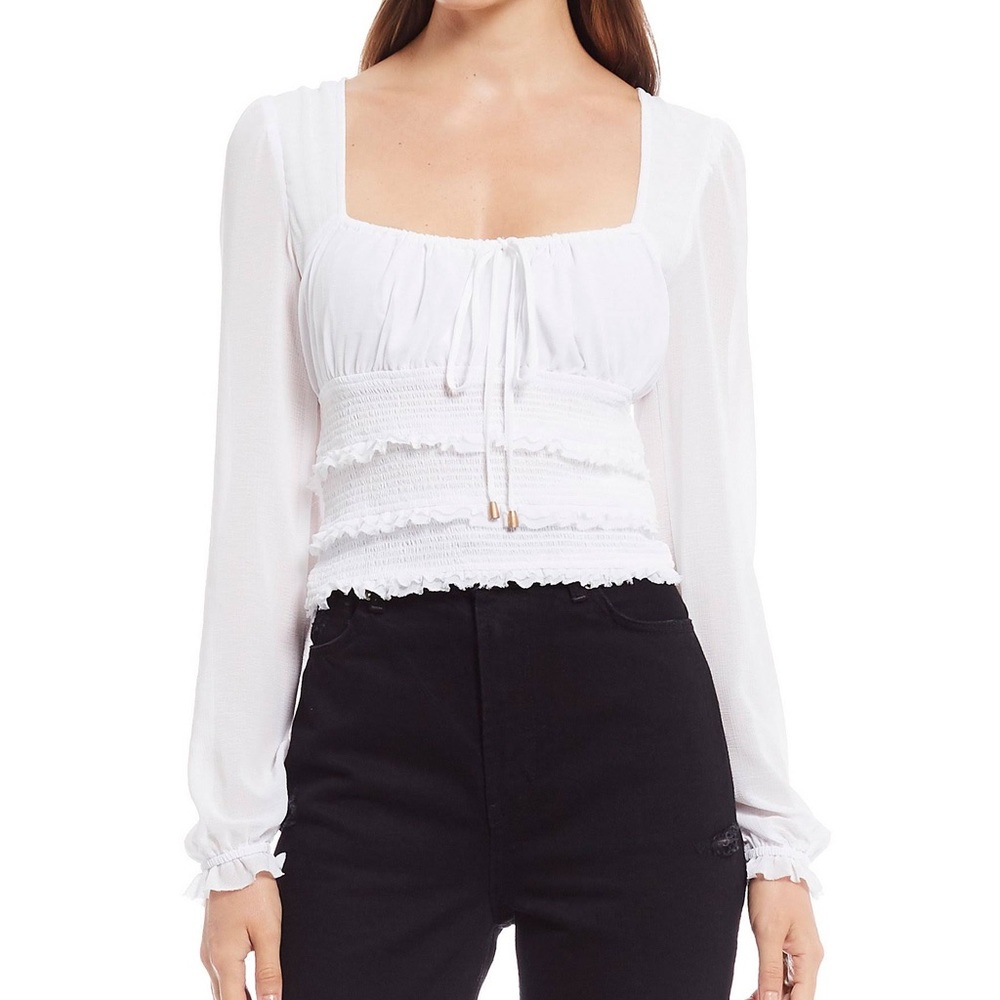 Free People Lolita Top in White